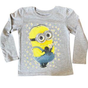 Despicable Me T Shirt Long Sleeve Tops Tee Dave Minion Daisy Flower Baby Shower